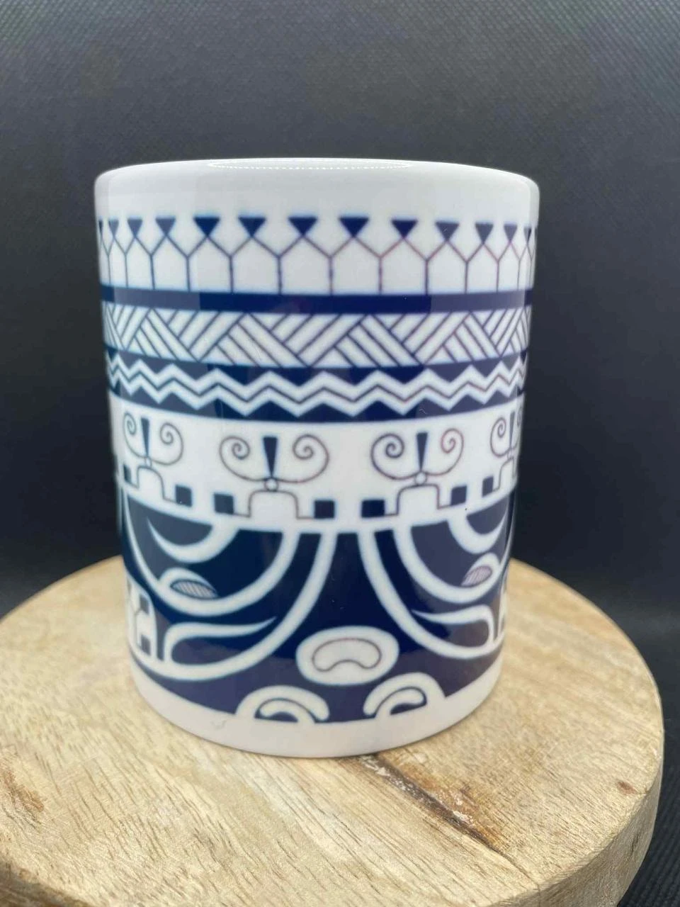 ☕ Taza de cerámica – Tahití • Tatuaje polinesio • Patutiki 🌺🌊 – photo 2
